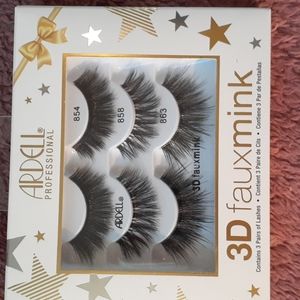 Brand New Ardell 3D FauxMink Lashes- 3 PR.